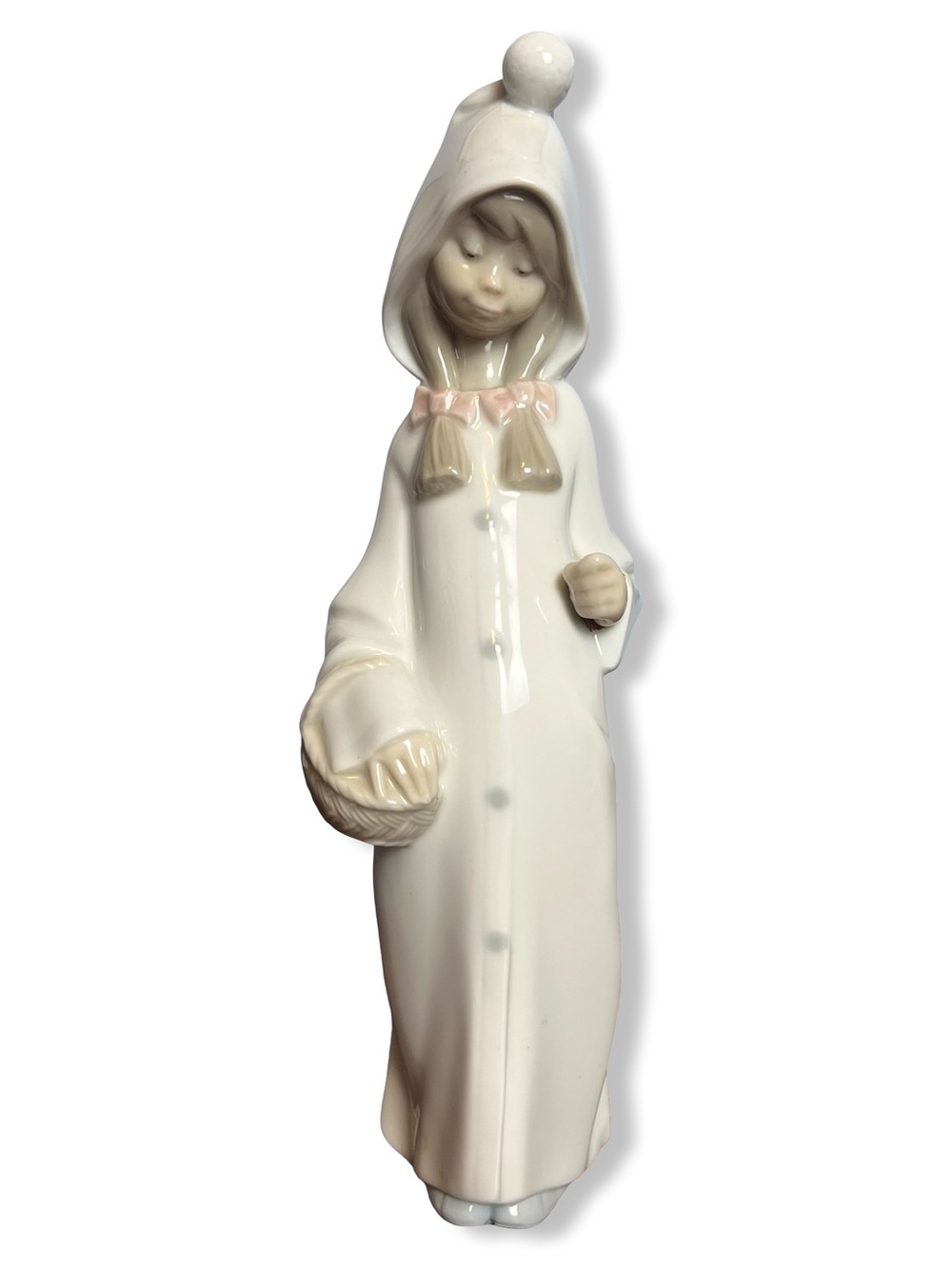 Lladro Porcelain Figurine Shepherdess With Basket Vintage 4678 Nativity 8.25in
